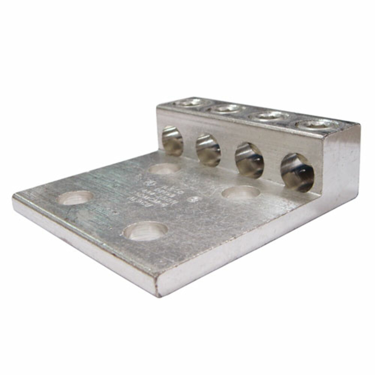 ILSCO T4A4-250N Mechanical Lug,  250-6, 4 Ports, 4 Holes, 1/2" Bolt Size