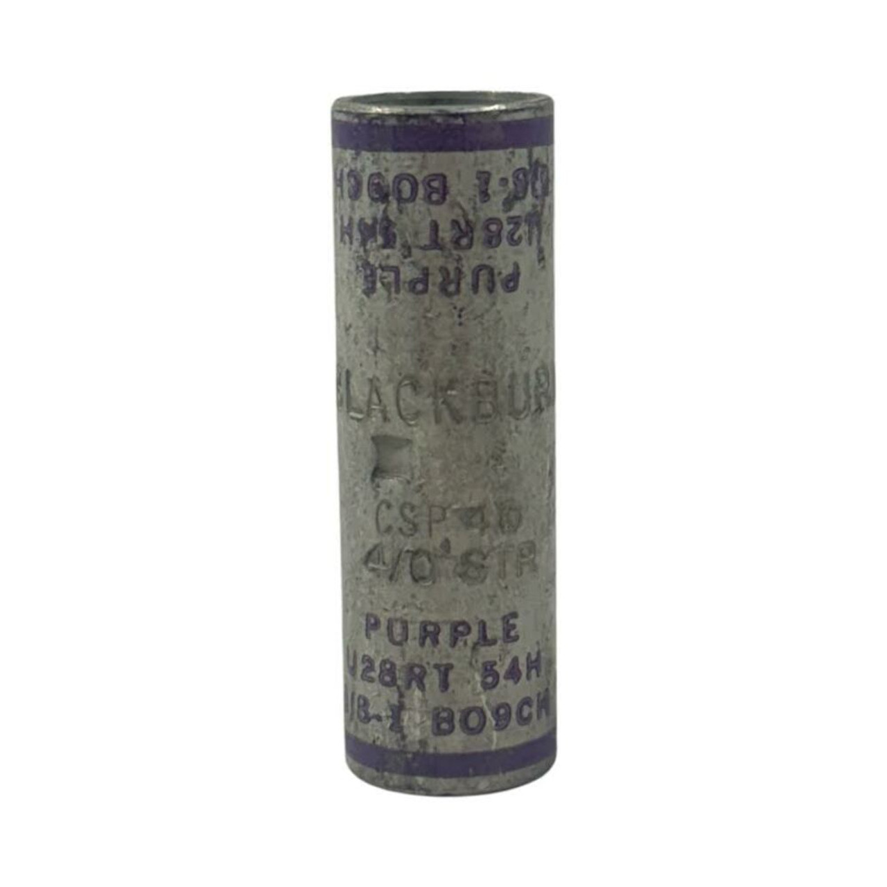 Blackburn CSP40  4/0 AWG Conductor, 1-7/8 in L, Short Barrel, Copper, Purple