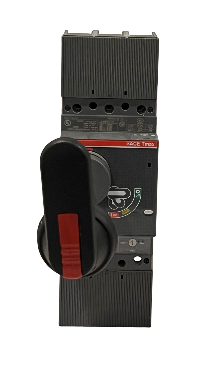ABB SACE T4L 250 Circuit Breaker 250A 600V 3P 65kA w/Shunt Trip and Rotary Handle