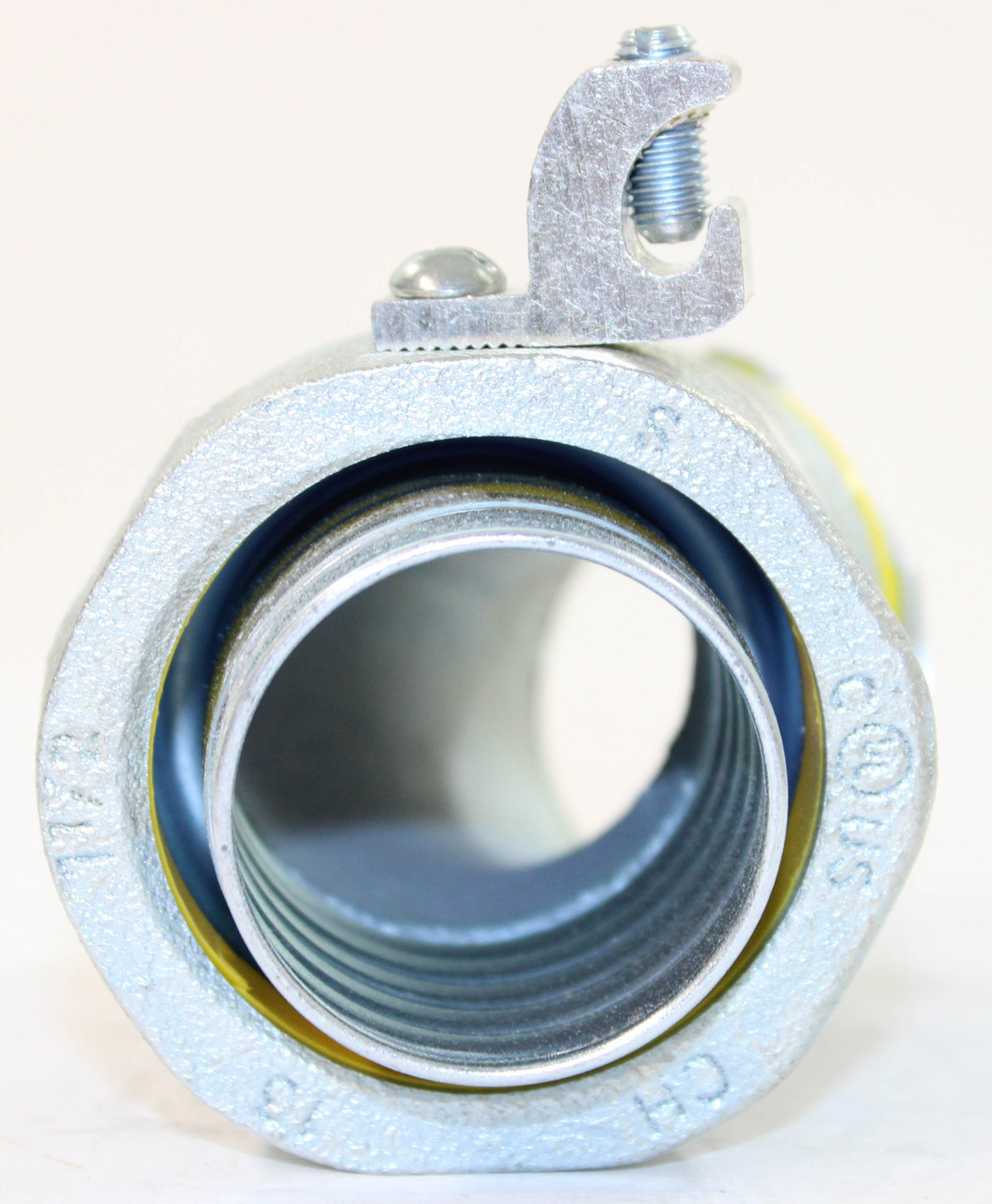 Eaton LT15045 Ground Connector Liquidtight  1 1/2-Inch 45 Degree w/Aluminum Ground Lug Non-Insulated Malleable Iron