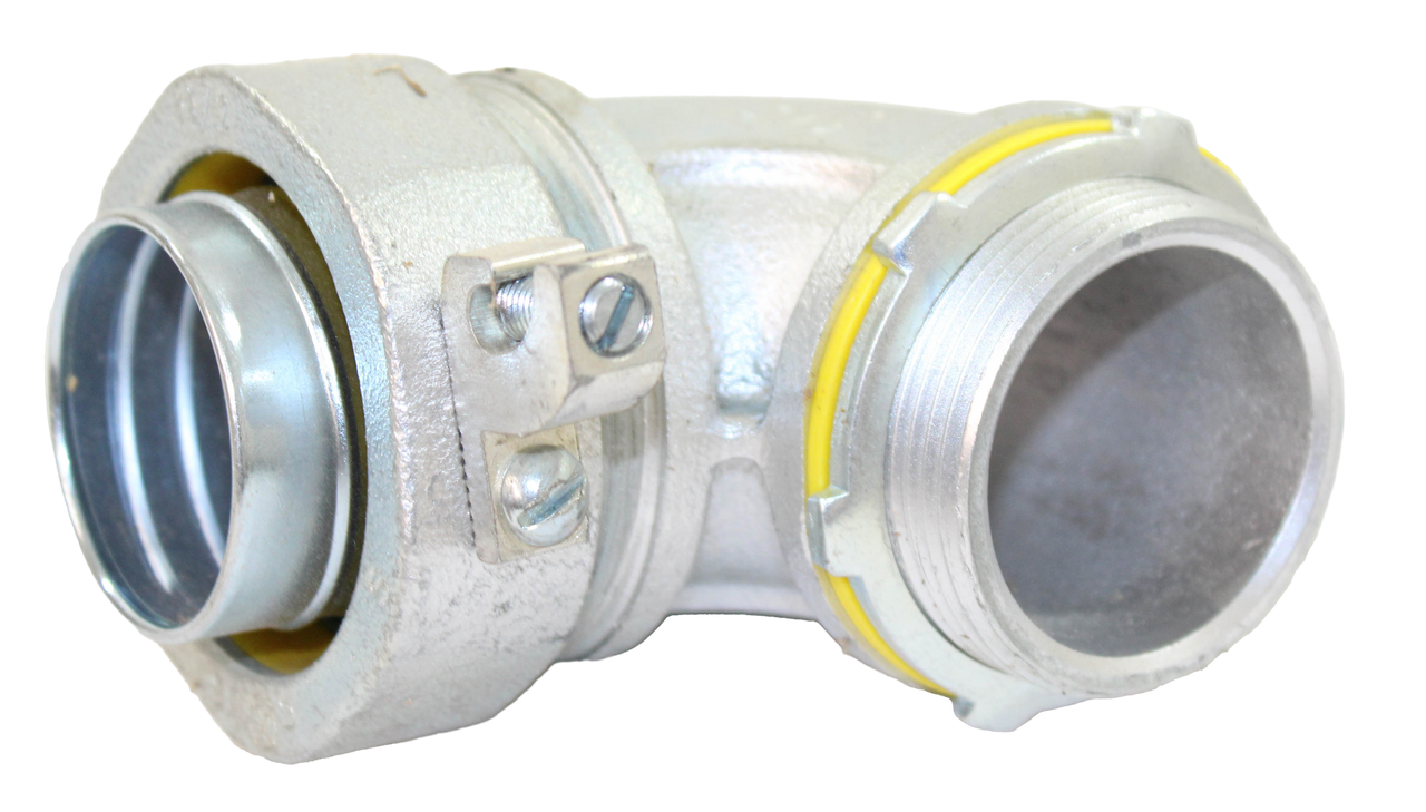 Cooper Crouse-Hinds LT15090G Grounding Connector 1 1/2-Inch 90 Degree Angle Non-Insulated