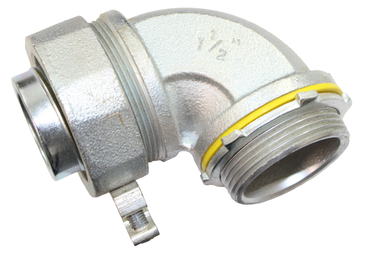 Cooper Crouse-Hinds LT15090G Grounding Connector 1 1/2-Inch 90 Degree Angle Non-Insulated