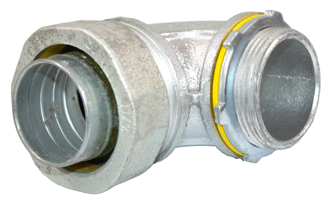 Eaton/CH LT15090 Liquidtight Connector 1 1/2 In 90 Deg Non-Insul Malleable Iron