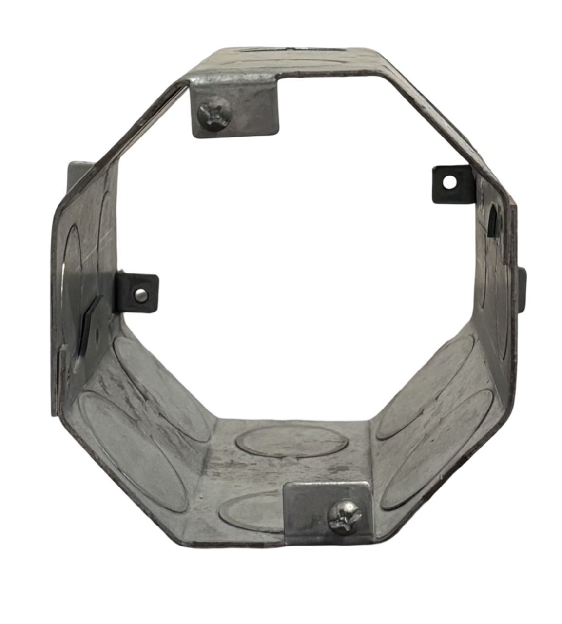 Steel City 54571-3/4-1 Octagon Concrete Box 4x4 3/4 In and 1 In KO Steel Screw/Nail On