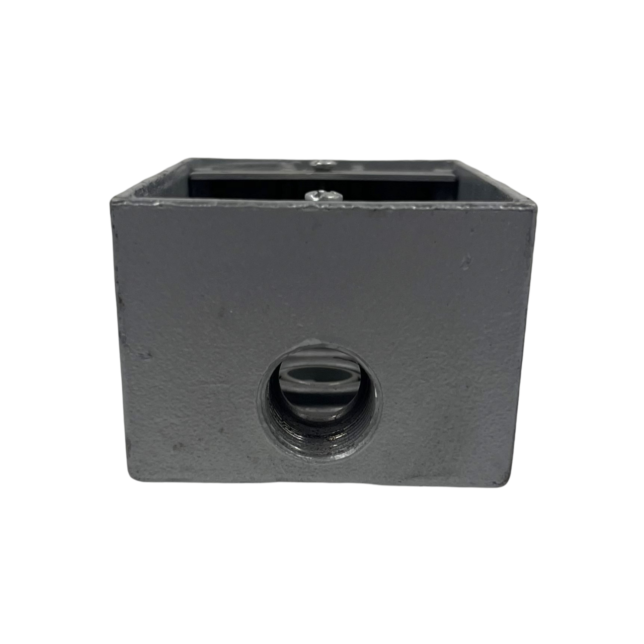 Red Dot 1506216 Electrical Box 1 Gang, Hub Size: 1/2-Inch, 3 Inlets, L: 4.5-Inch, W: 2-Inch, Aluminum, Gray