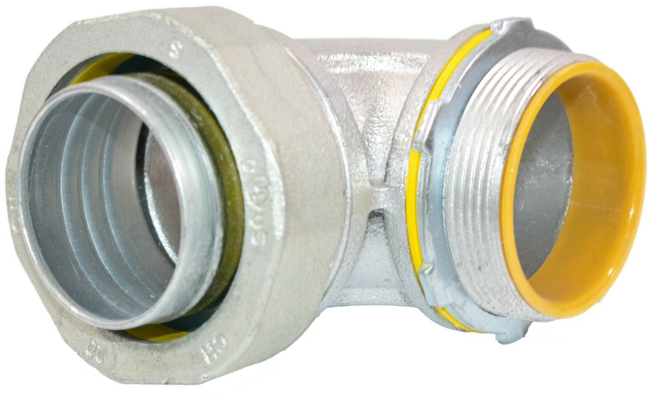 Eaton/CH LTB20090 Liquidtight Connector 2 Inch 90 Deg Insulated Malleable Iron