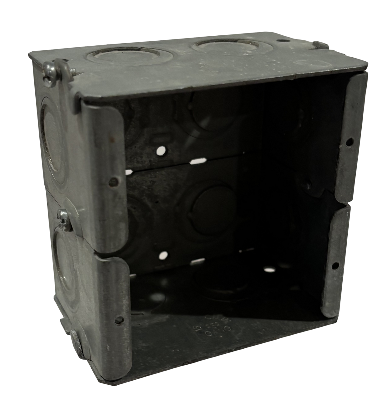 Crouse-Hinds TP691 Masonry Box Steel 2-Gang 12 KO 1/2 or 3/4 Inch