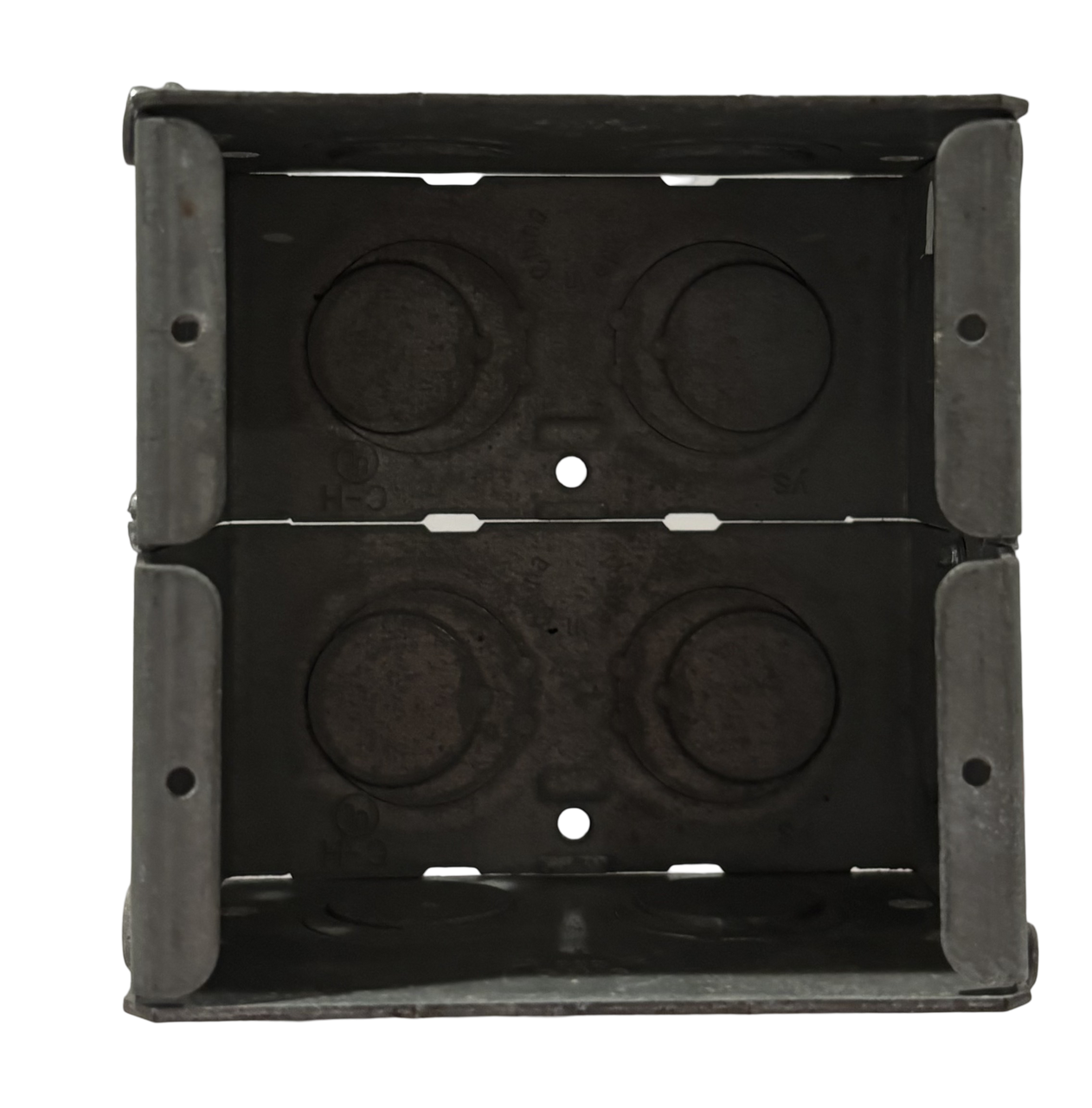 Crouse-Hinds TP691 Masonry Box Steel 2-Gang 12 KO 1/2 or 3/4 Inch