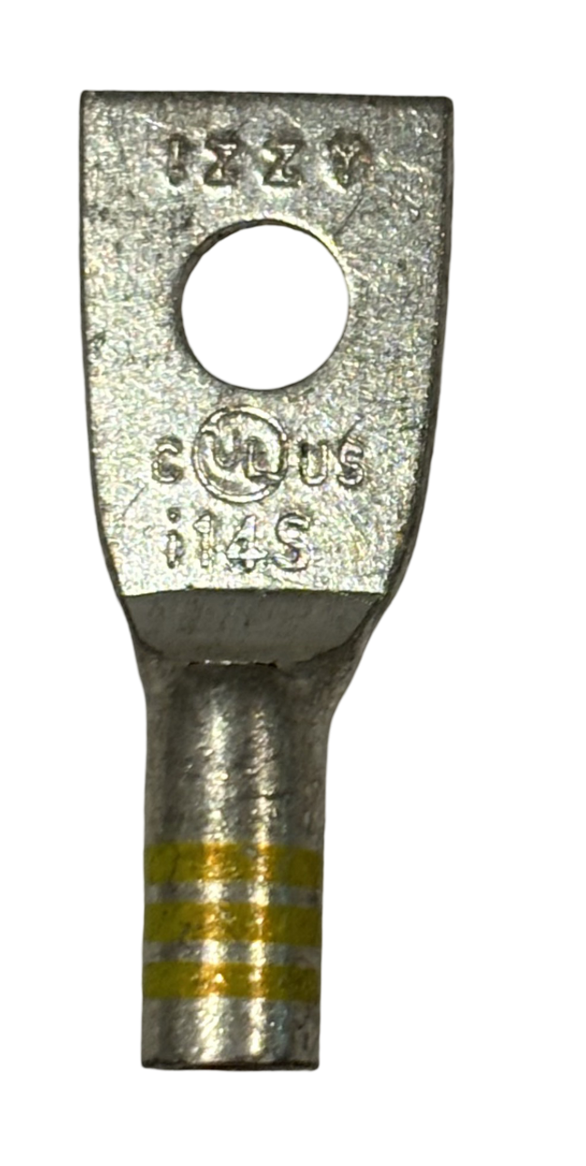 Izzy i14S Compression Lug 14-10 AWG 1 Mounting Hole Size 10 Yellow W/Insp Window