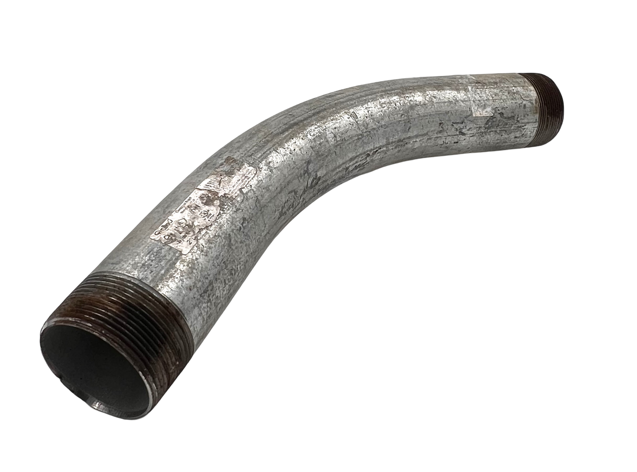Allied 876786 Rigid Elbow 45 Degree Galvanized Steel 2-Inch Threaded Ends