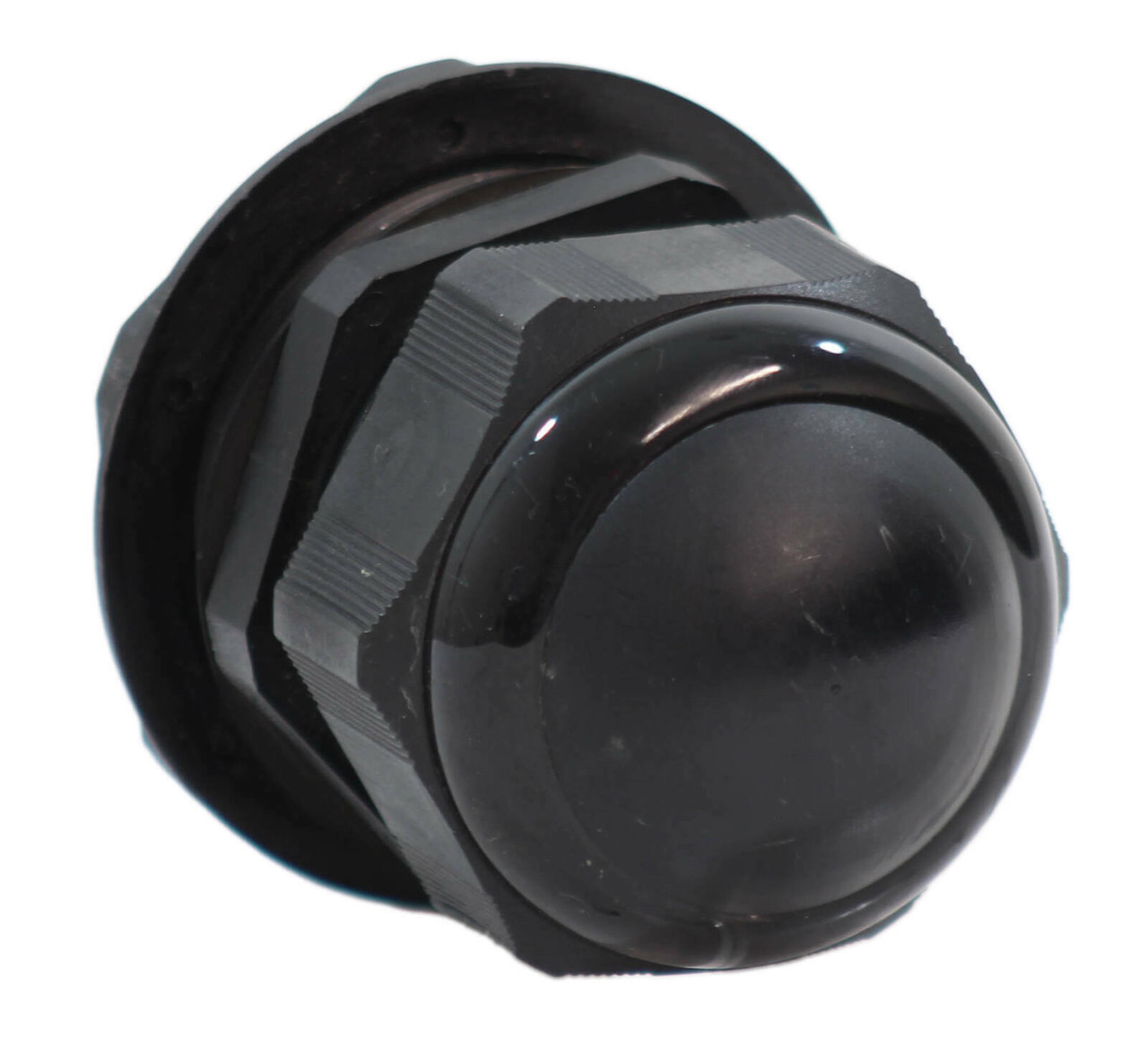 Beisit M6344B - M63x1.5mm Metric Thread Nylon Cable Gland Black w/Round Cap Range: 1-7/16" to 1-3/4", UL Recognized, IP68