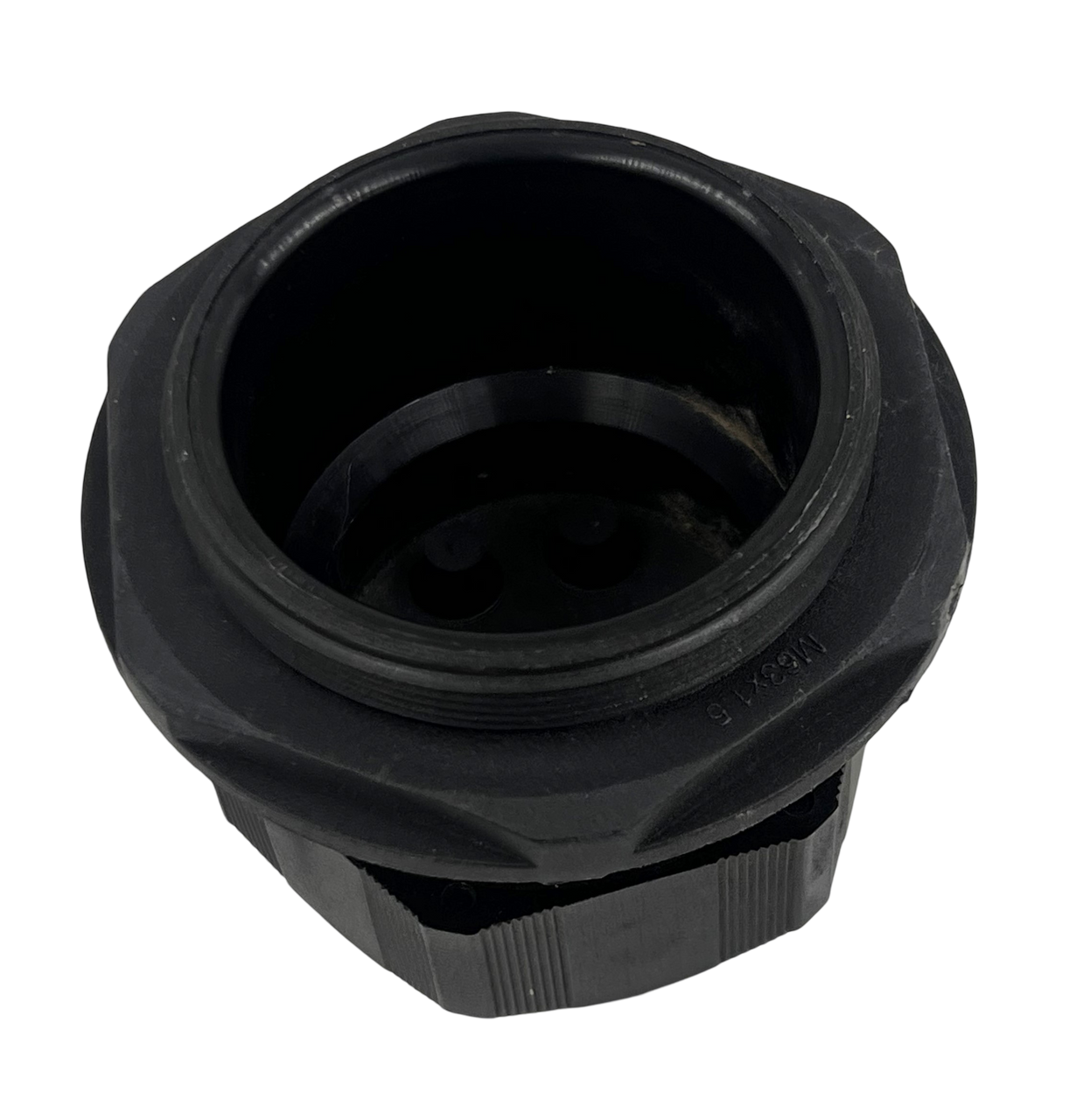Beisit M6344B - M63x1.5mm Metric Thread Nylon Cable Gland Black w/Rubber Multi Hole Cap Range: 1-7/16" to 1-3/4", UL Recognized, IP68