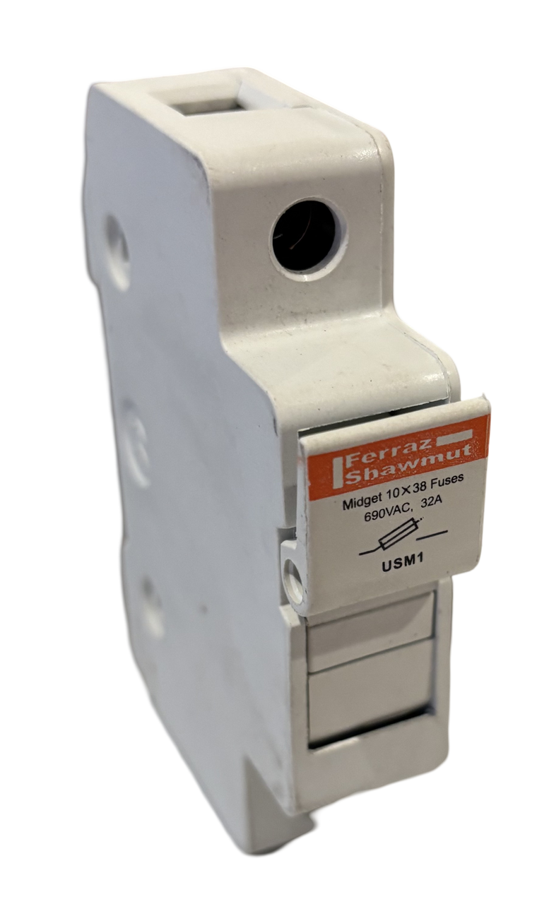 Mersen USM1 Fuse Holder 30A 800VAC 1000VDC 1P Pressure Plate IP65 Midget UltraSafe