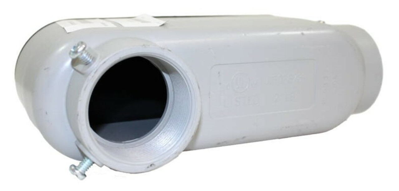 HUBBELL RLB200 Conduit Body Material: Die Cast Aluminum Size: 2 Inch With PVC cover and Gasket, E303878