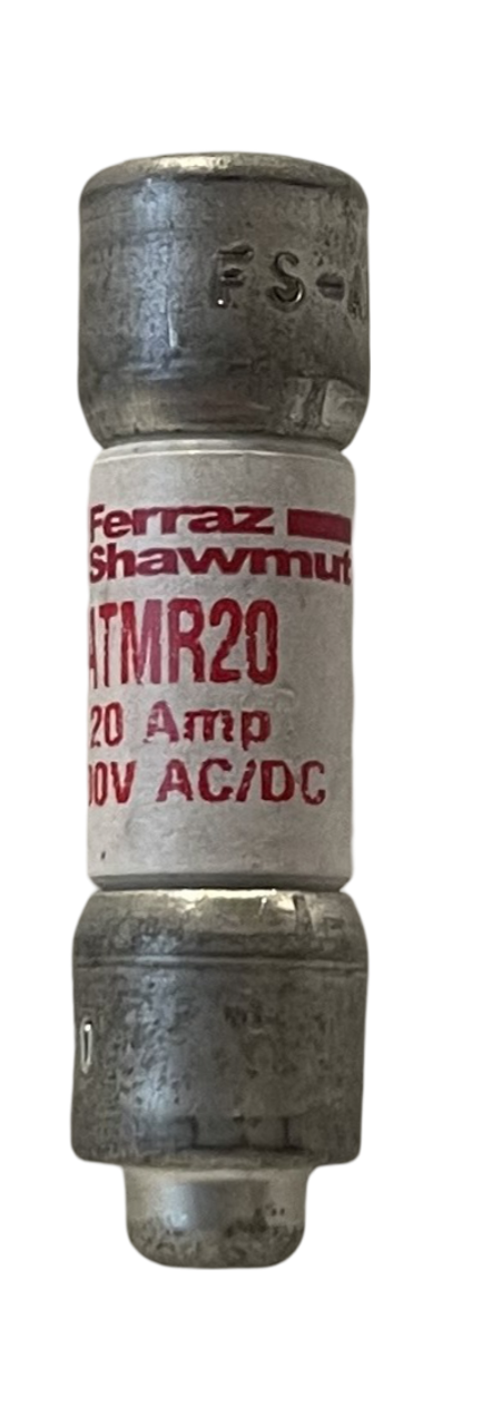 Ferraz Shawmut ATMR20 Fuse 20A 600V 200kA Class CC Fast Acting Non-Indicating
