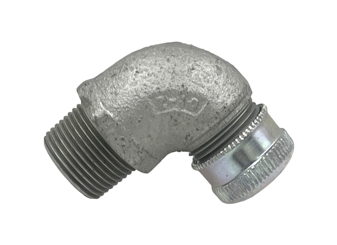 Crouse-Hinds CGE295 Cable Gland 90 Degree Male Thread 3/4-Inch Feraloy Iron Alloy