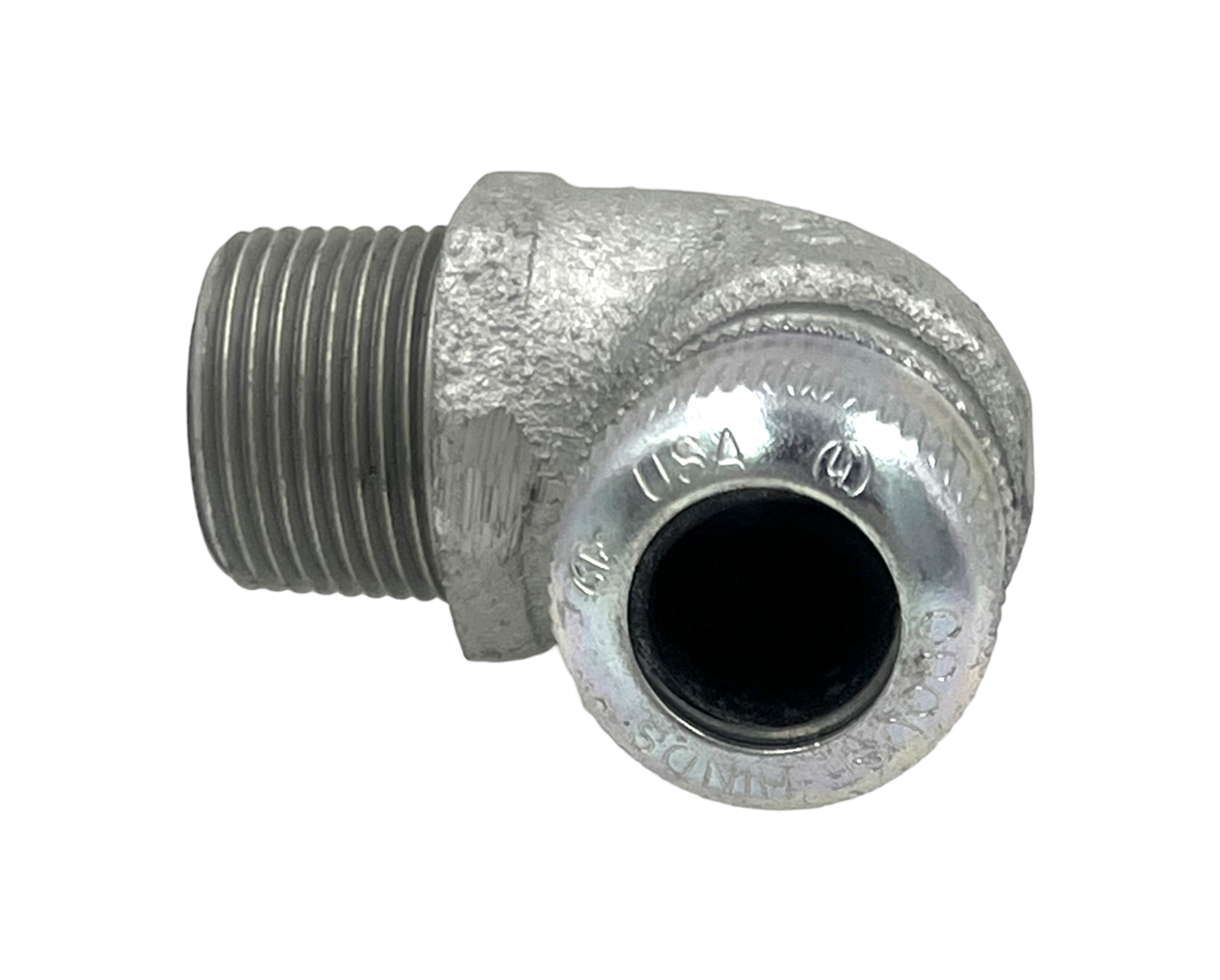 Crouse-Hinds CGE295 Cable Gland 90 Degree Male Thread 3/4-Inch Feraloy Iron Alloy