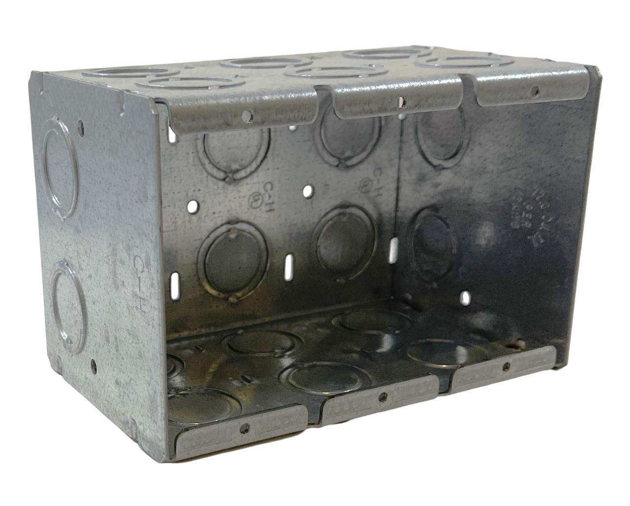 Crouse and Hinds TP692 Masonry Box 3 Gang 1/2-3/4 In KO Steel 5.5 x 3.5 x 3.75