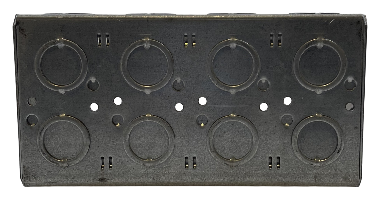 Garvin TB-435-G Masonry Box 4 Gang 1/2-3/4 In KO Gal Steel 3.5 x 7.375 x 3.75