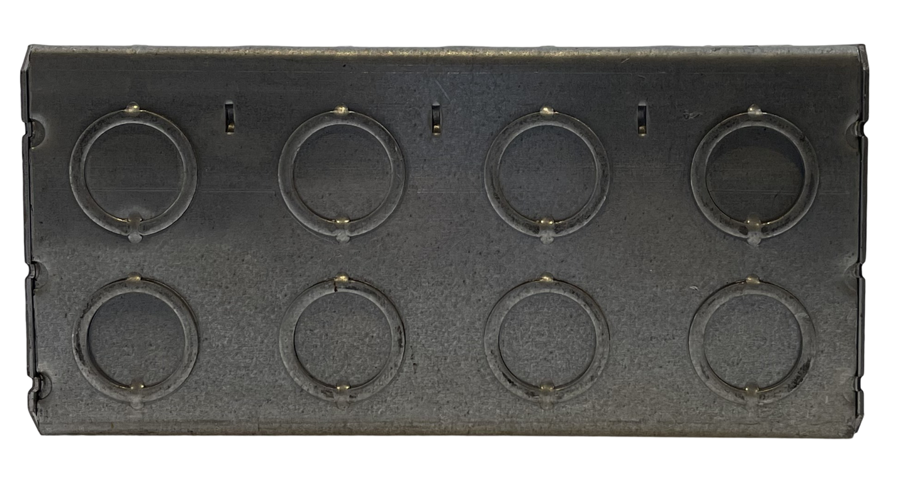 Garvin TB-435-G Masonry Box 4 Gang 1/2-3/4 In KO Gal Steel 3.5 x 7.375 x 3.75