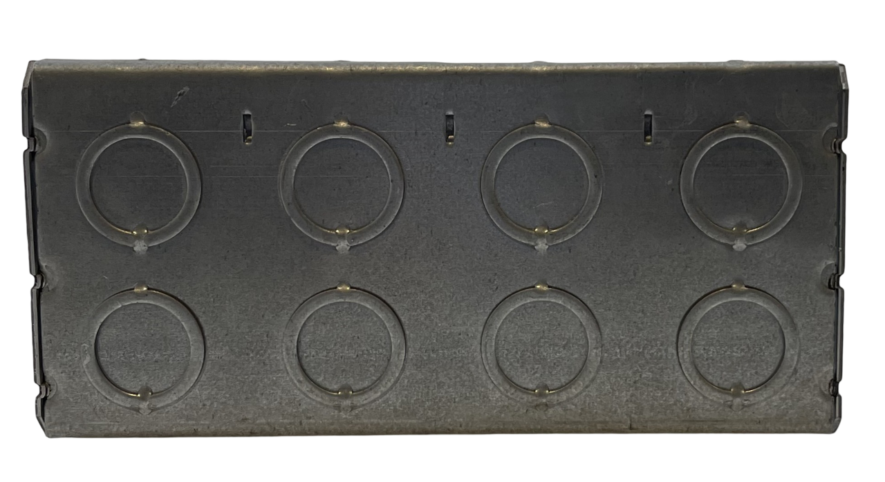 Garvin TB-435-G Masonry Box 4 Gang 1/2-3/4 In KO Gal Steel 3.5 x 7.375 x 3.75