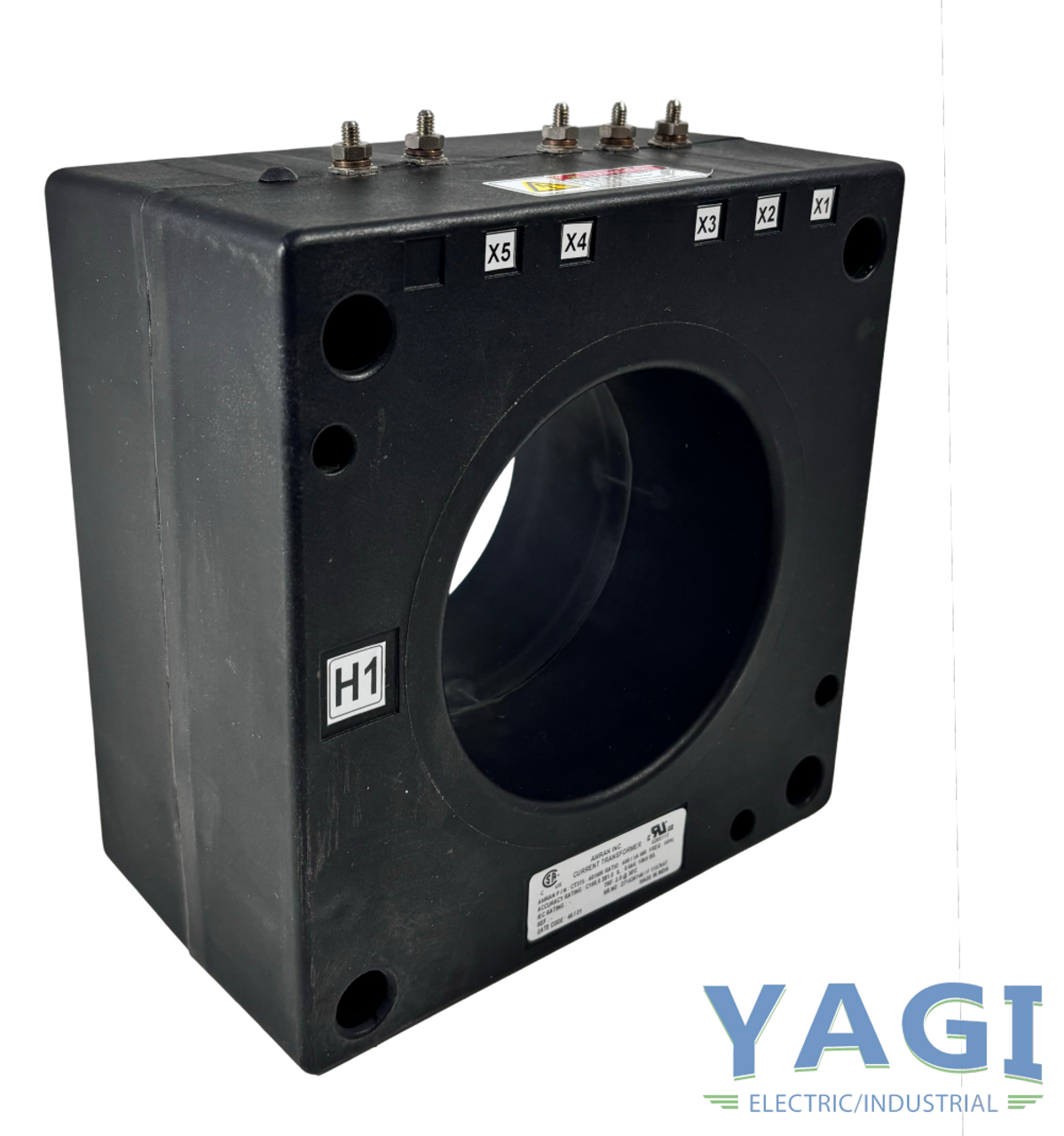 Amran CT375-601MR Current Transformer 600:5 C100 10kV BIL Full Wave 4 In Window