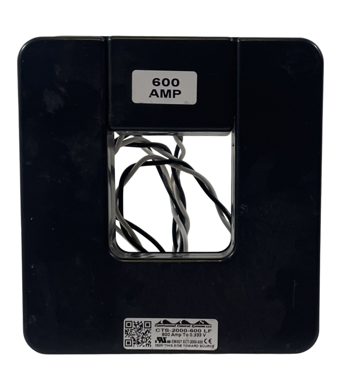 Continental Control Systems CTS-2000-600 Current Transformer 600A 2x2 Window