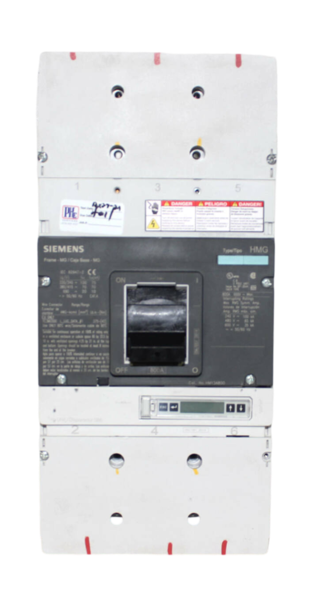 Siemens HMY3A800 Breaker | 800A | 600V | 3P | 35kA | W/Electronic Trip Unit 586