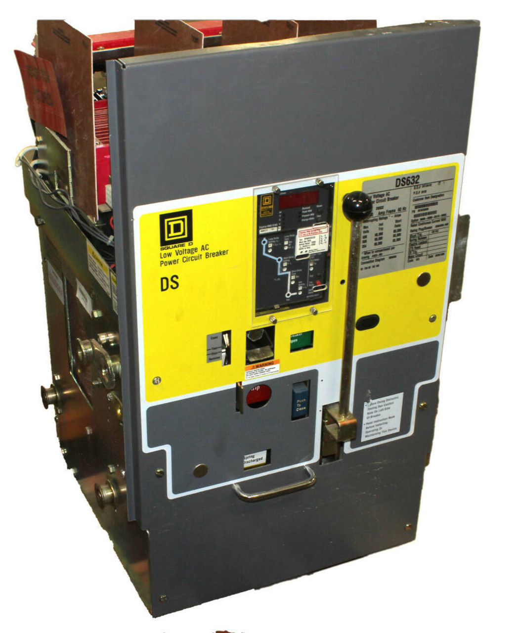 Square D DS632 Low Voltage AC Power Circuit Breaker 3200A 600V 3P 60 Hz Shunt Trip: 120 VAC Digitrip RMS 810D: D82LSI