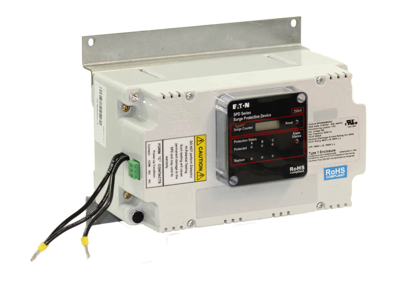 Eaton SPD250480D3C Surge Protection Device 480V Delta 3W+G 250kA Internal Integrated