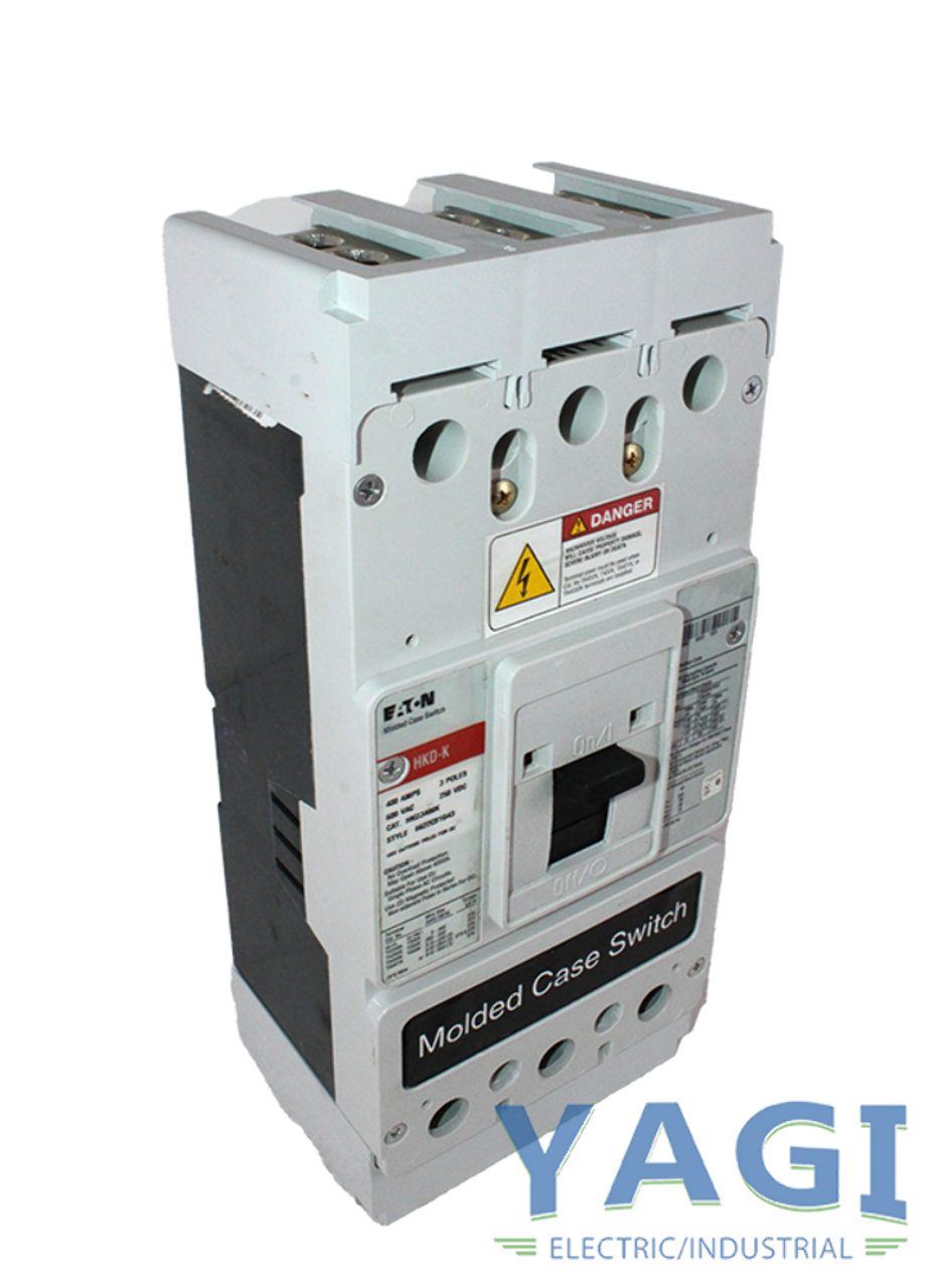 Eaton HKD3400K Molded Case Switch 400A 600V 3P 100kA T186 Trip Type K-Frame