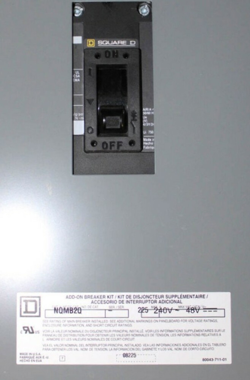 Square D NQ442L2C Main Breaker Panelboard 225A 240V 3PH 4W 42SP Type 1 Encl