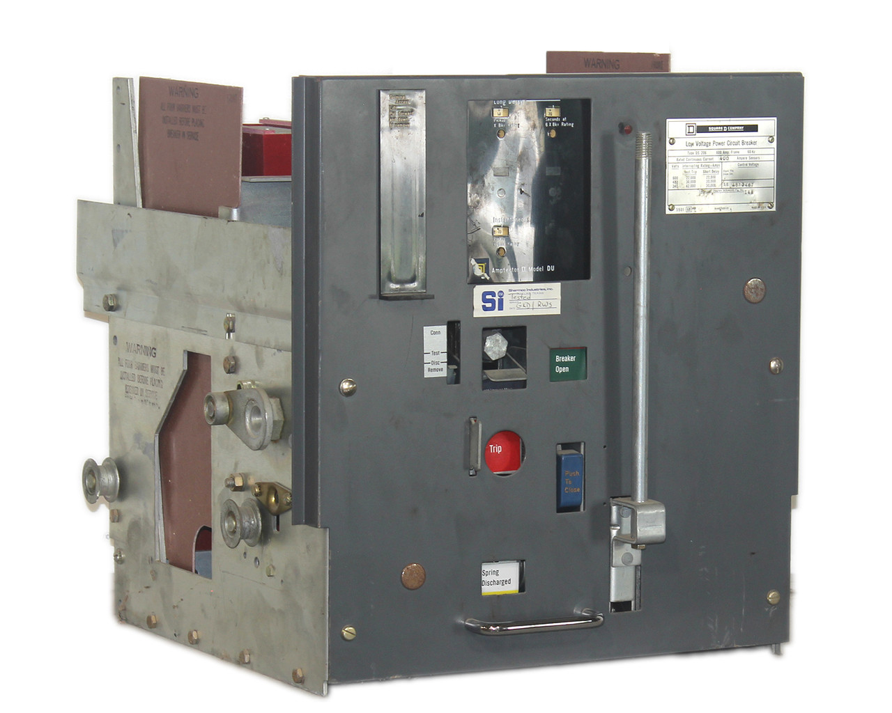 Square D DS-206 Low Voltage Power Circuit Breaker 400A 600V 3P 22kA
