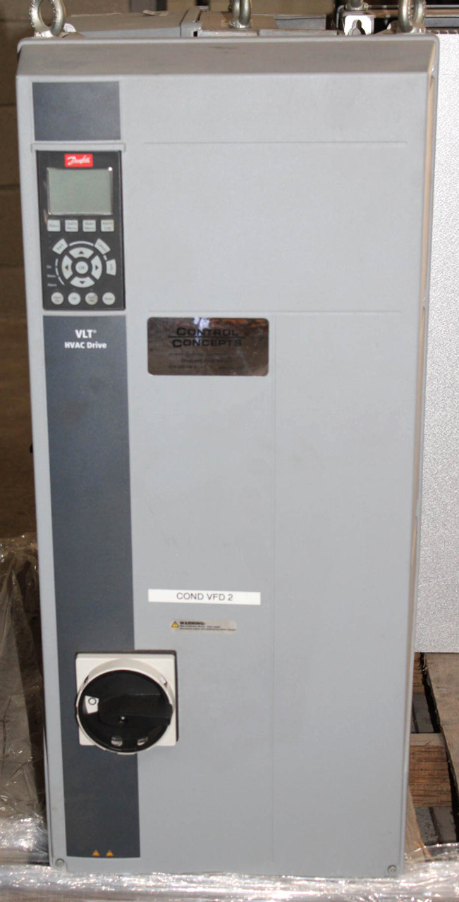 Danfoss 131F3317 VLT HVAC Drive 75kW 100HP 3PH 380-480V Type 12 Backplate