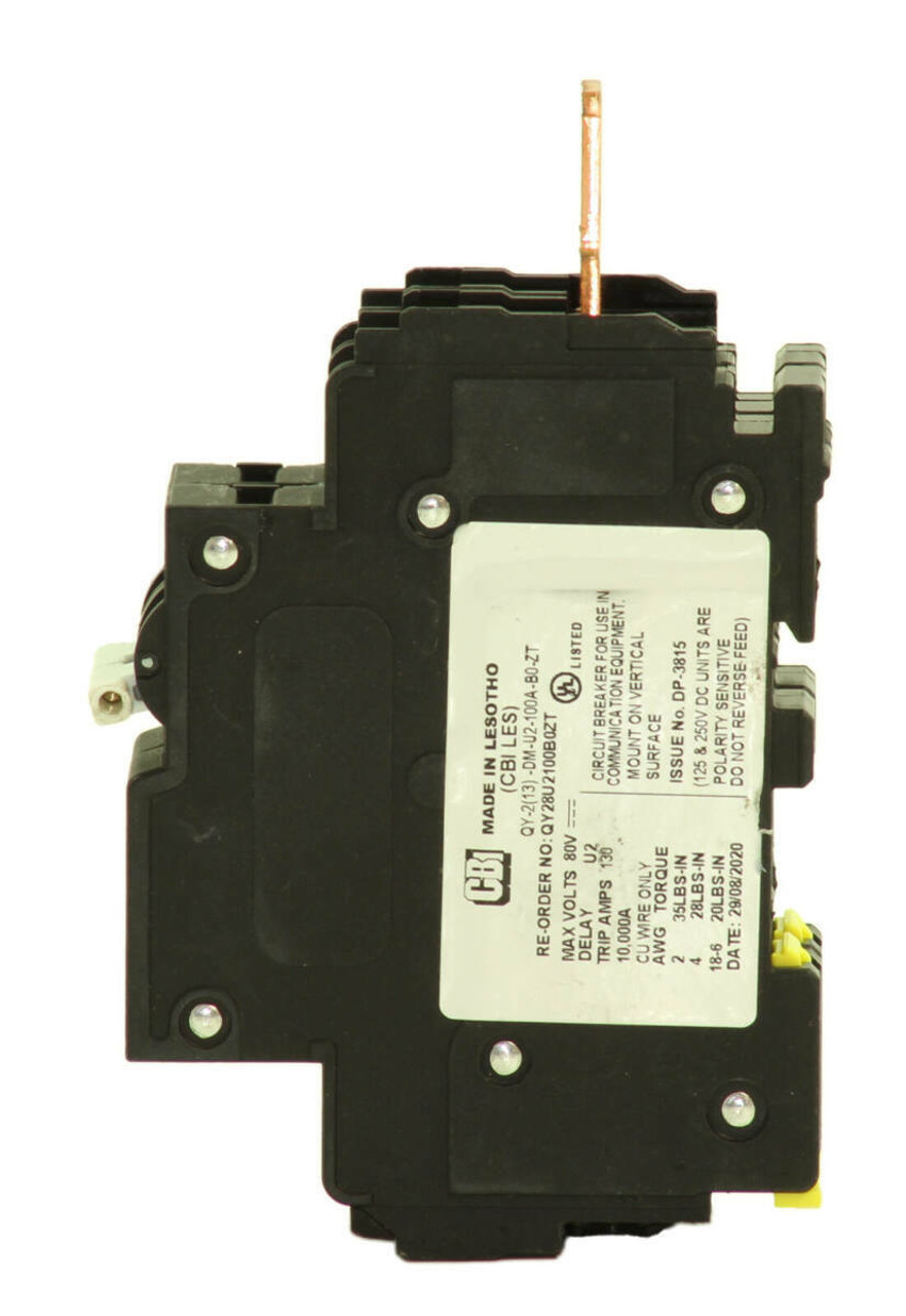 CBI QY28U2100B0ZT Breaker 100A 80V 2P 10kA 10k Use in Communication Equipment