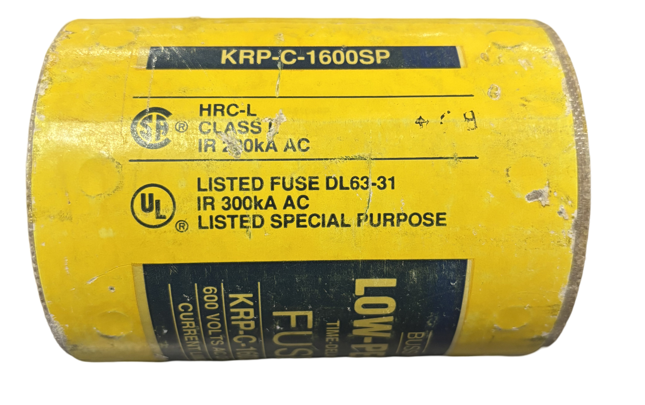 Bussmann KRP-C-1600SP Fuse 1600A 600V 300kA Class L Time-Delay Current Limiting