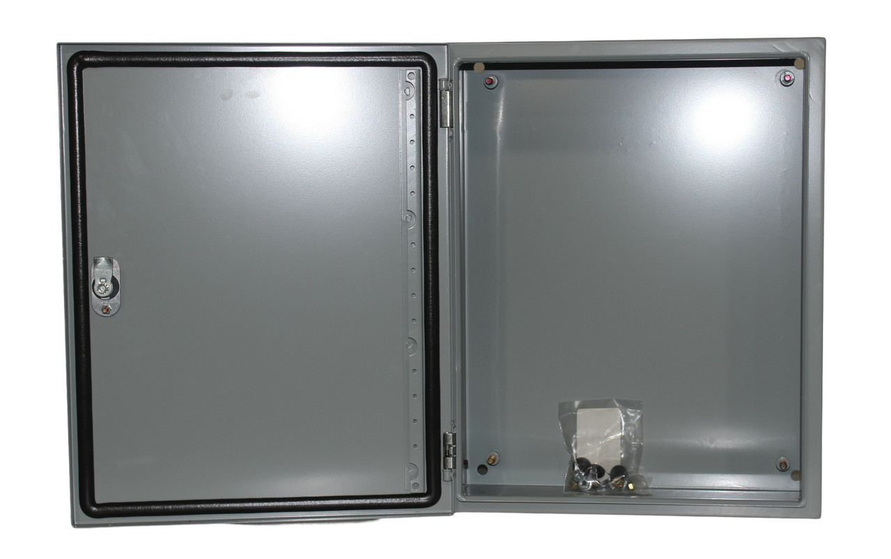 Cooper B-Line 20166-SD Wall Mount Enclosure 20 x 16 x 6 Type 4 Steel 1/4 Turn Latch