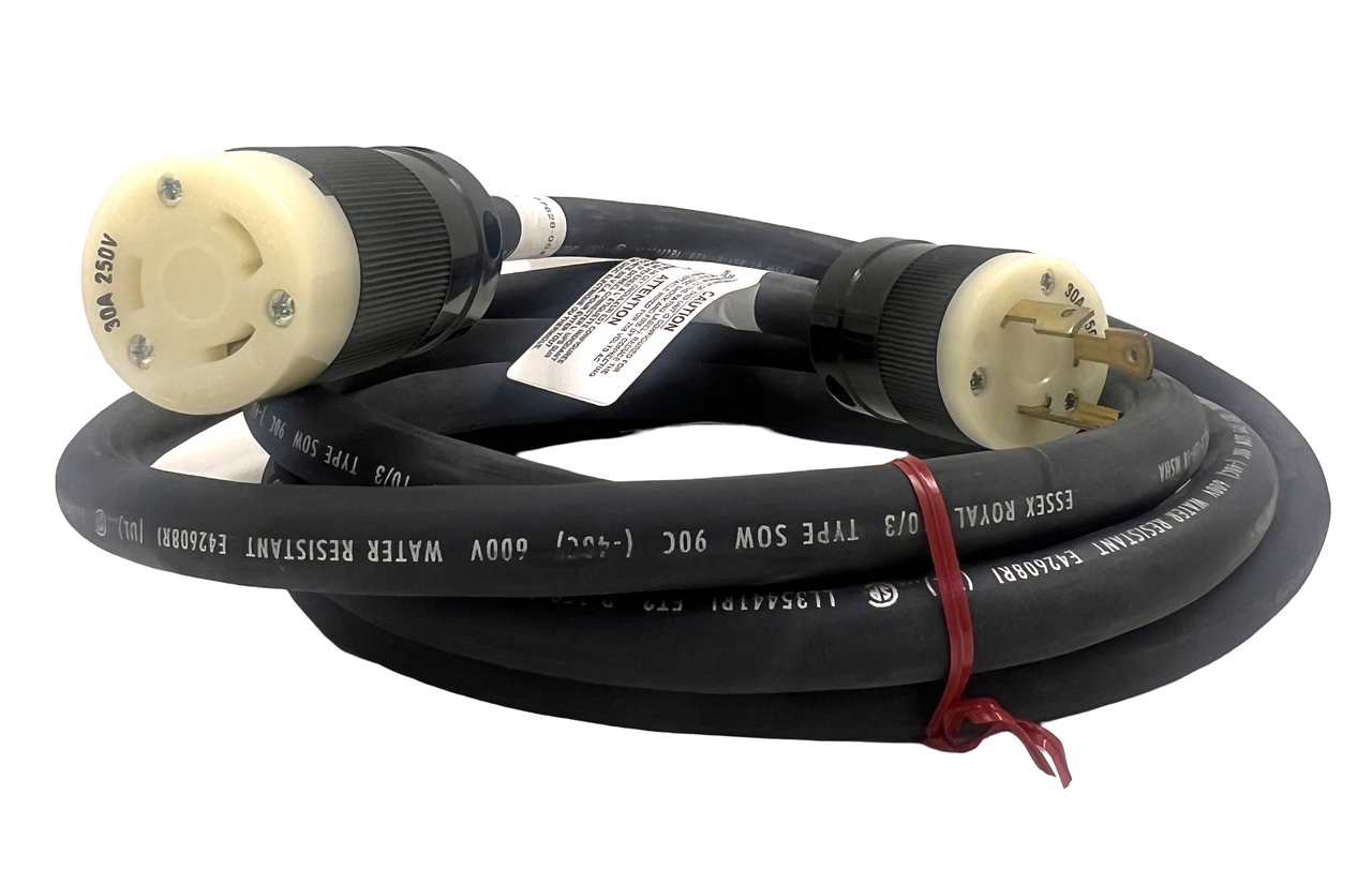 Essex Royal L6-30 Extension Cord 10/3 Type SOW 10Ft 30A 250V Marinco