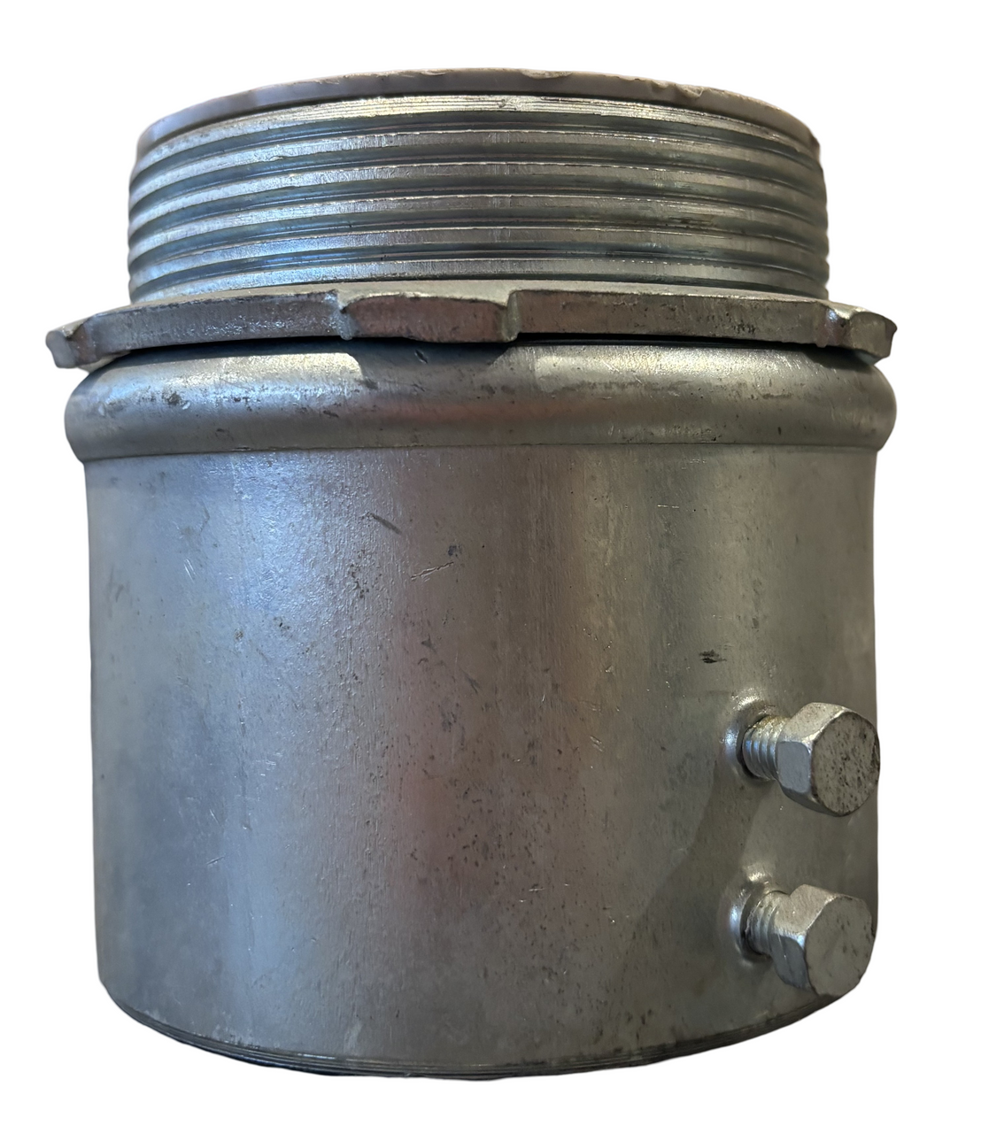 Topaz 638SI Set Screw Connector 3 Inch Insulated Throat Zinc Plated Steel