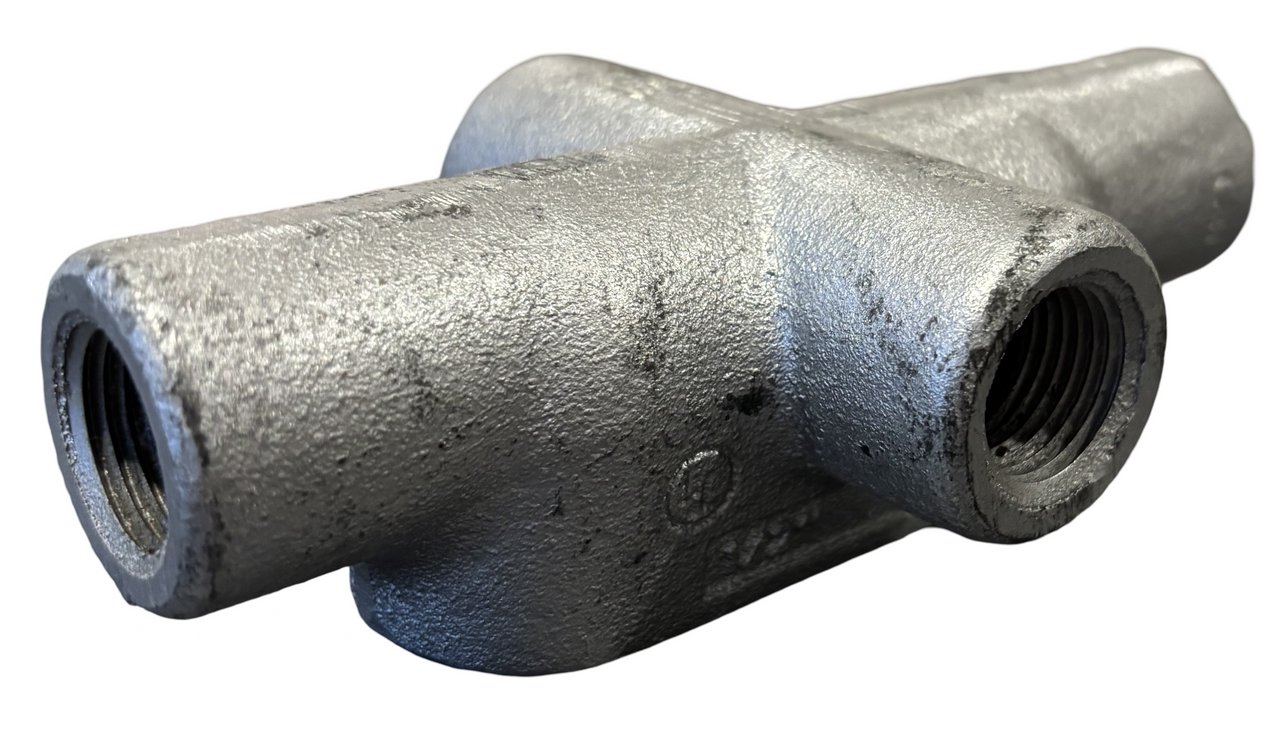 Eaton Crouse-Hinds X17 Condulet 1/2 Inch Form 7 X Shape Feraloy Iron Alloy