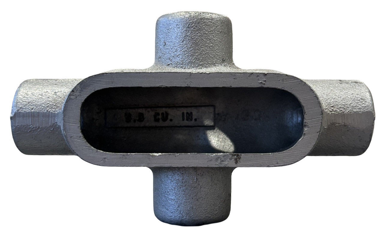 Eaton Crouse-Hinds X17 Condulet 1/2 Inch Form 7 X Shape Feraloy Iron Alloy