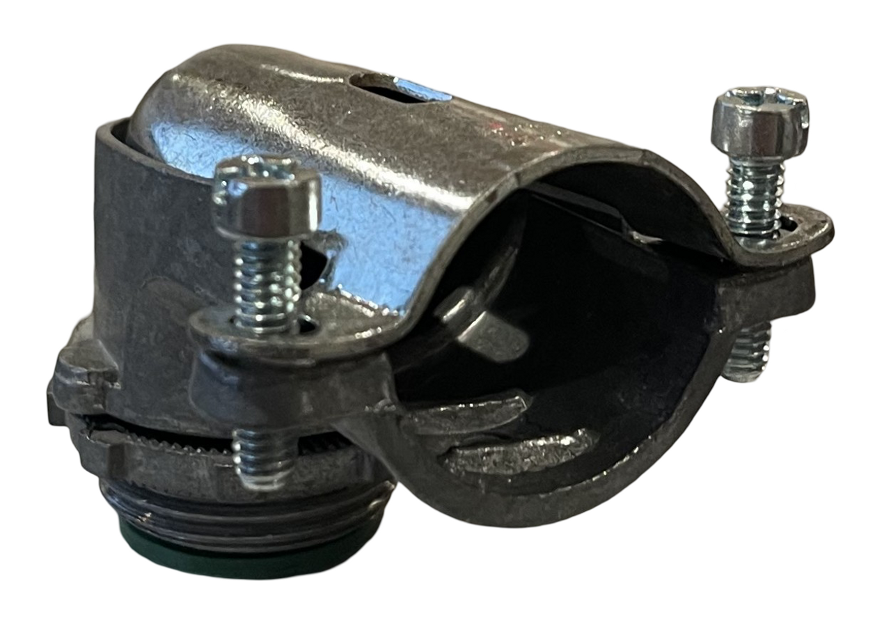 Bridgeport 807-DCI2 Connector 1 In 90 Degree Insulated Zinc Die Cast Steel Cover
