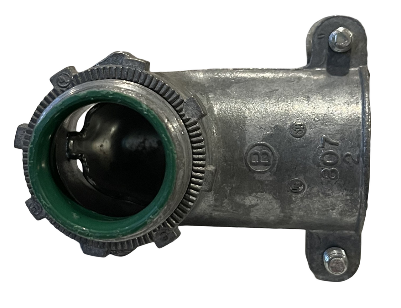 Bridgeport 807-DCI2 Connector 1 In 90 Degree Insulated Zinc Die Cast Steel Cover