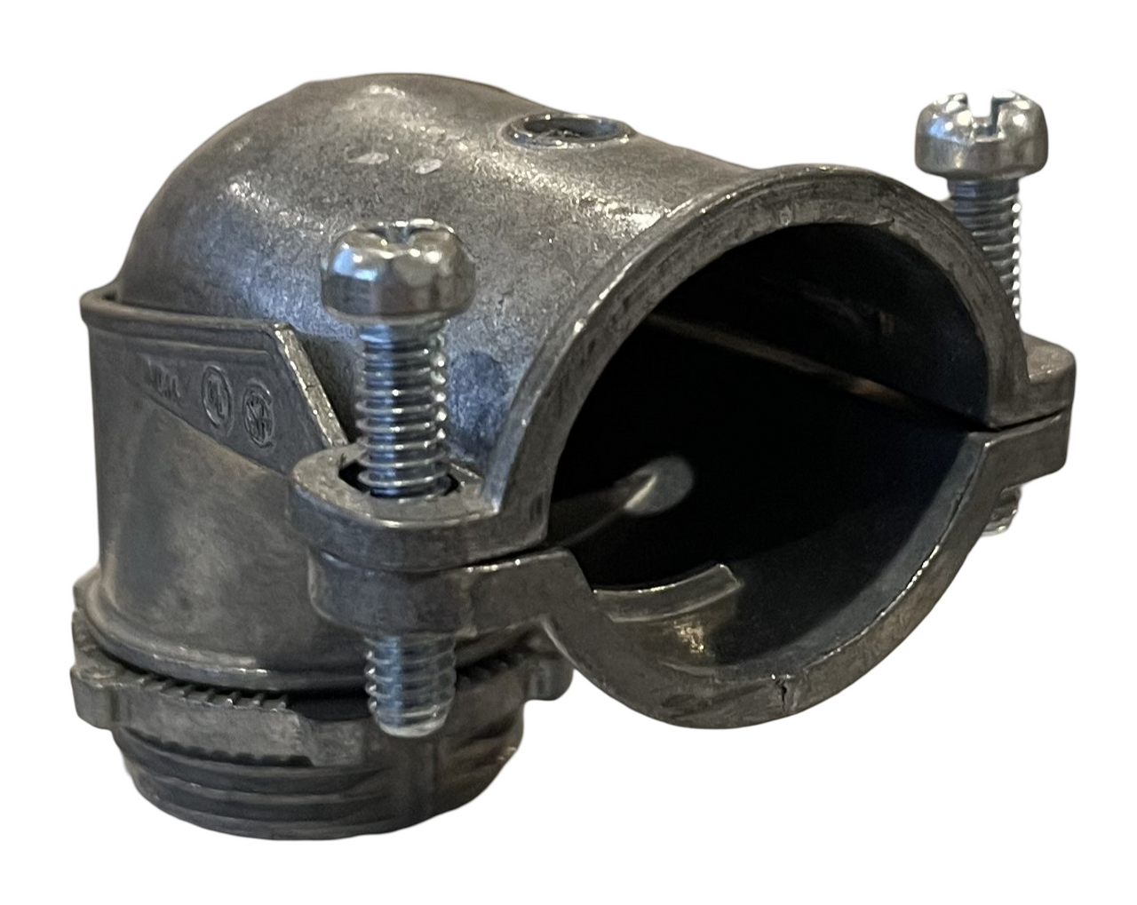 Bridgeport 807-DC2 Connector 1 Inch 90 Degree Non-Insulated Zinc Die Cast