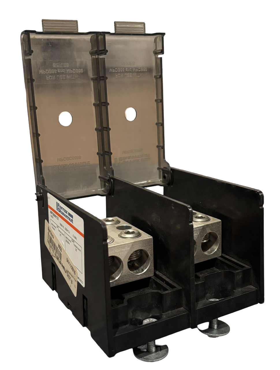 Ferraz Shawmut MPDB69122 Pwer Dist Block 500A AL 620A CU 1000V 2P 10kA Screw Mt