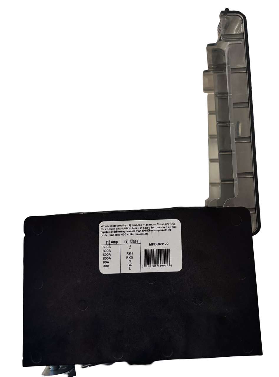 Ferraz Shawmut MPDB69122 Pwer Dist Block 500A AL 620A CU 1000V 2P 10kA Screw Mt