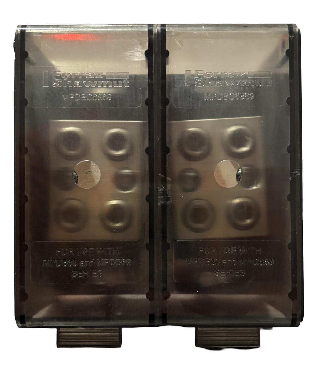 Ferraz Shawmut MPDB69122 Pwer Dist Block 500A AL 620A CU 1000V 2P 10kA Screw Mt