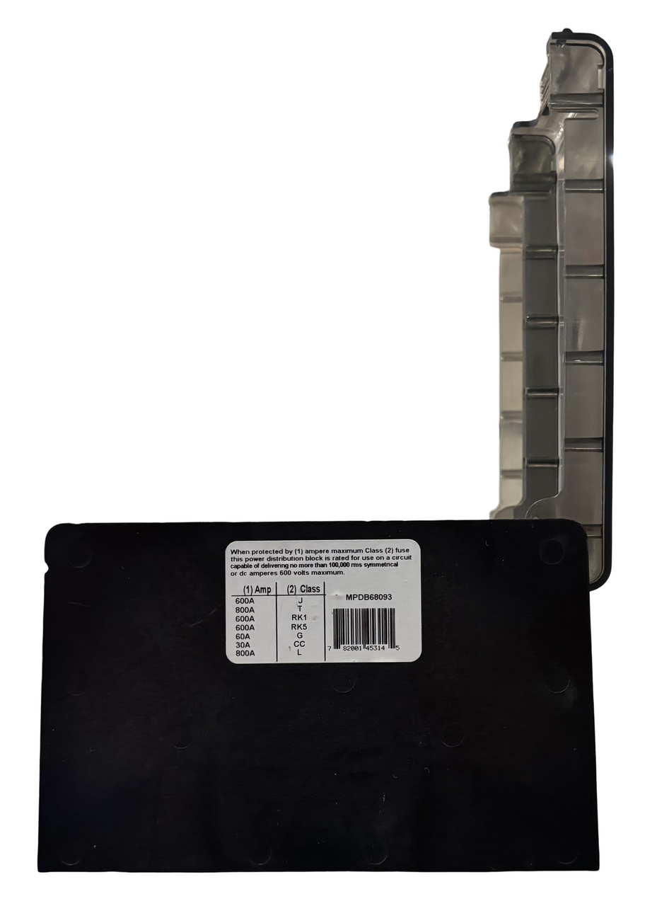 Ferraz Shawmut MPDB68093 Power Dist Block 760A CU Only 1000V 3P 10kA Screw Mnt