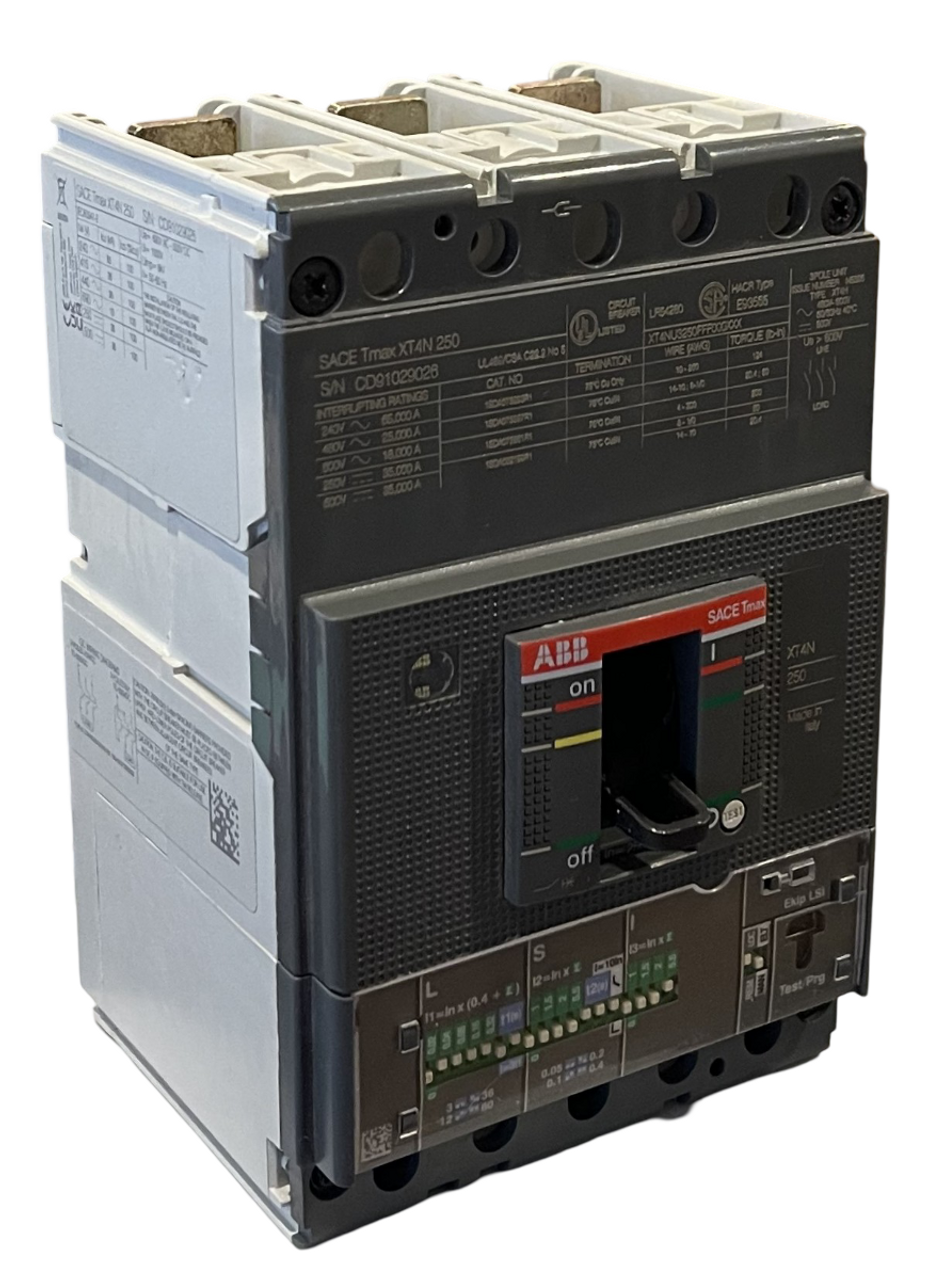 ABB XT4NU3250FFF000XXX Breaker 250A 600V 3P 18kA Bolt-On Ekip LSI SACE Tmax XT
