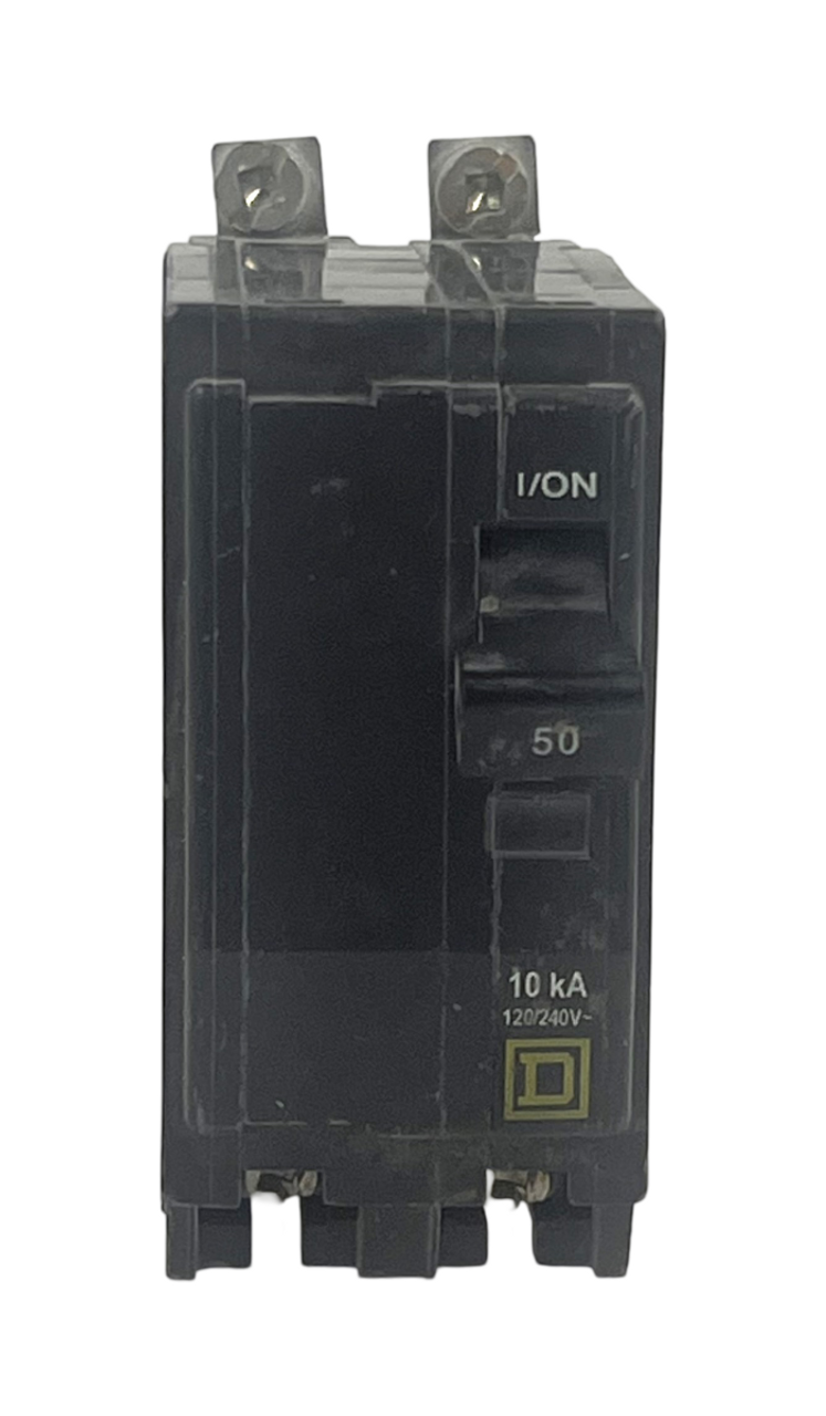 Square D QOB250 Breaker 50A 120/240V 2P 1PH 10kA Bolt-On